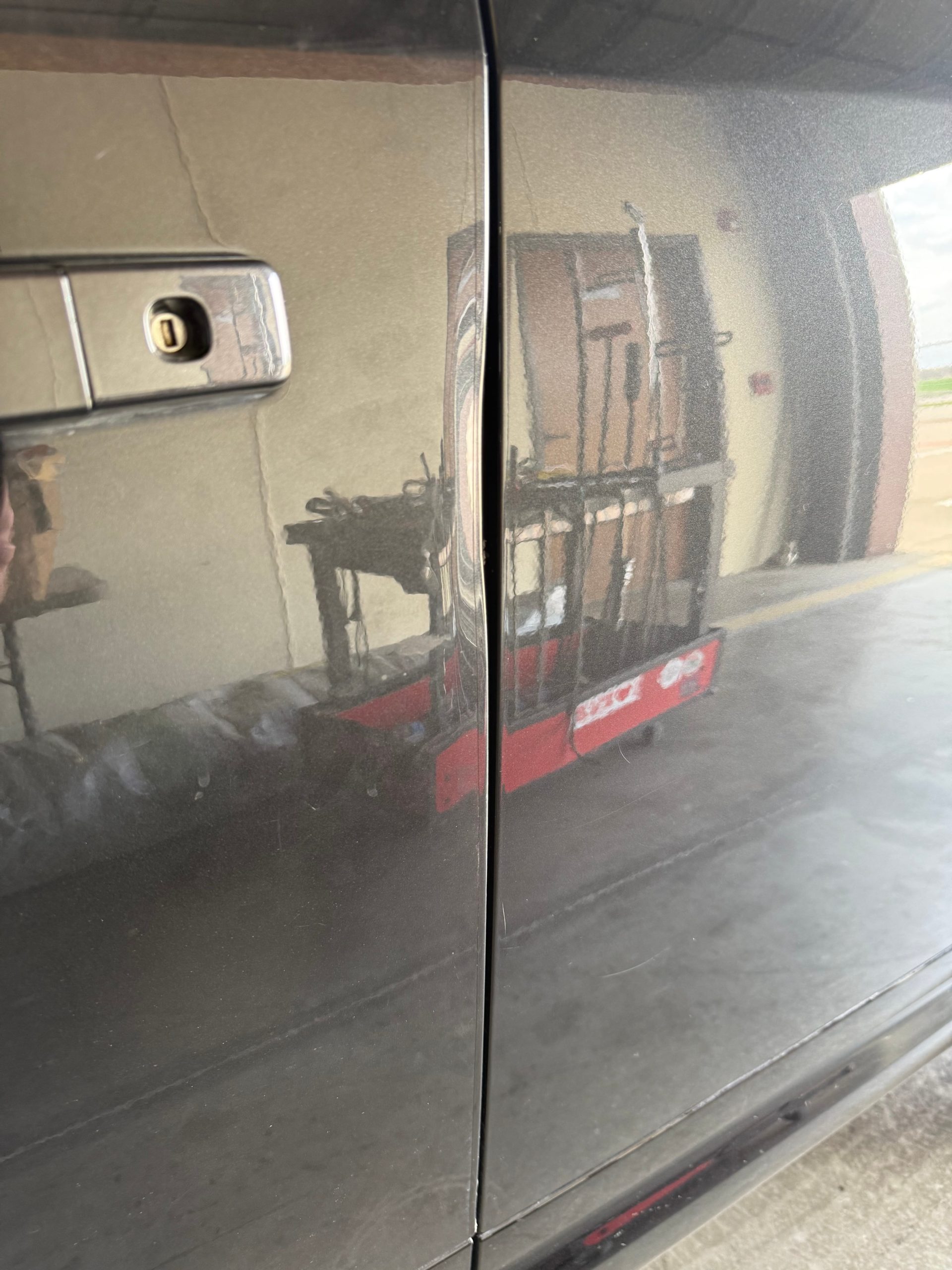 Before: Minor dent removed quickly with no trace of damage