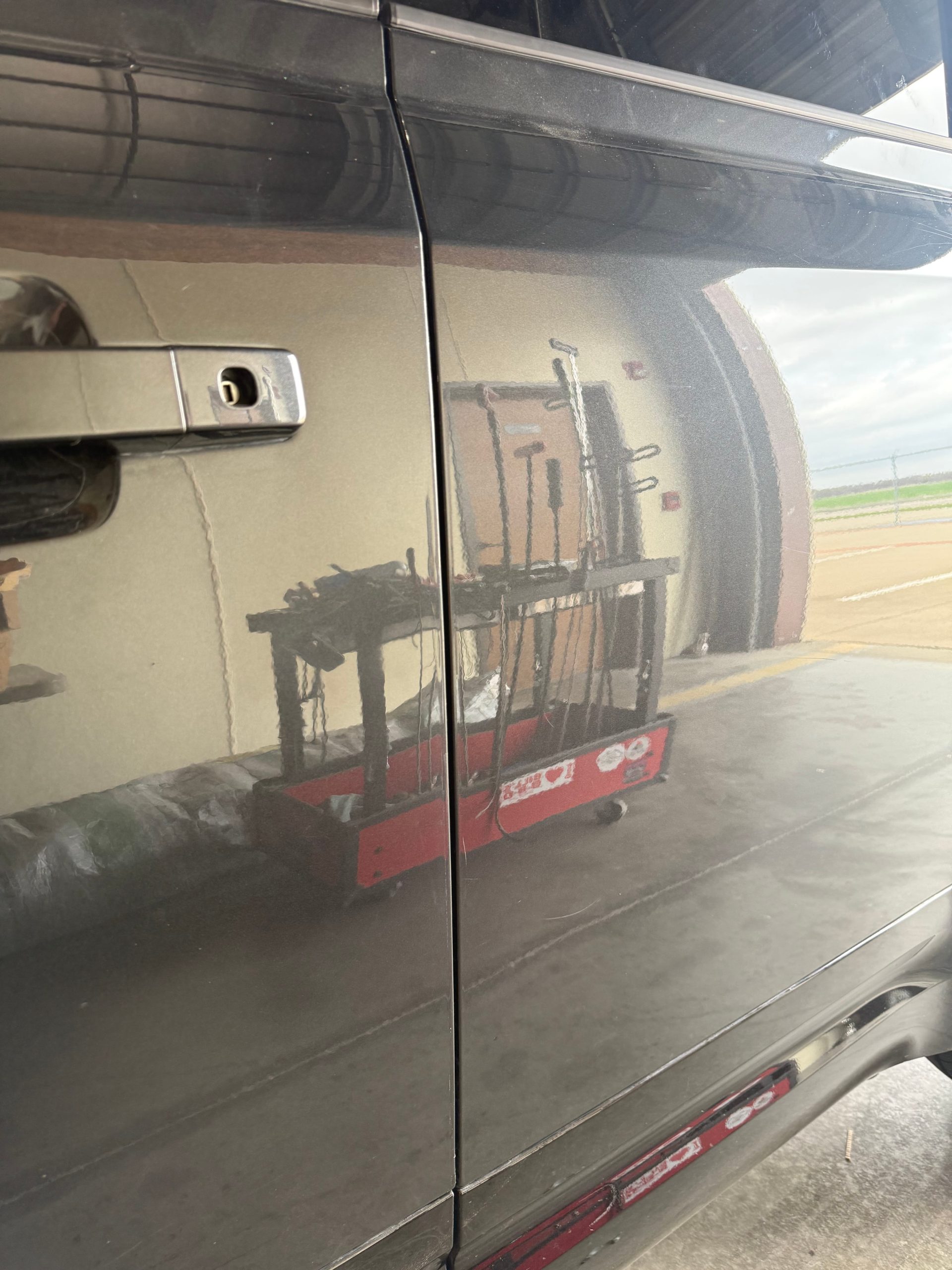 After: Minor dent removed quickly with no trace of damage