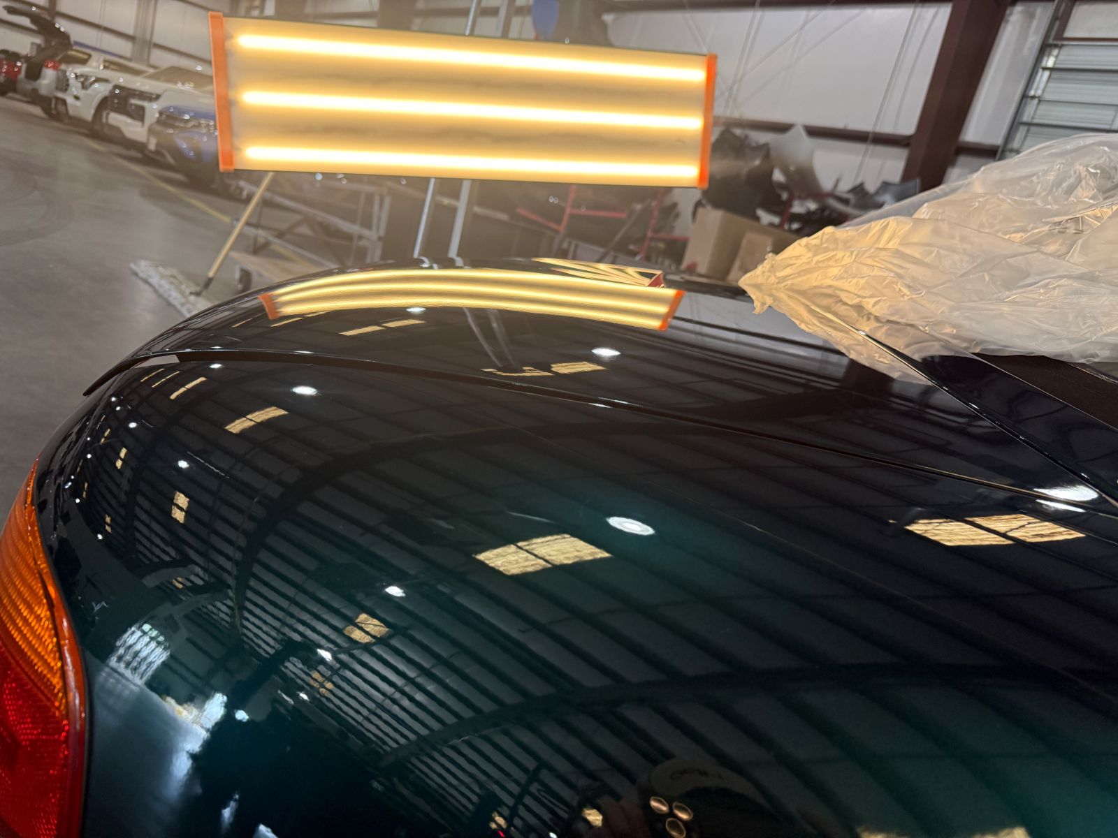 After: Dent along paint line restored to seamless factory finish