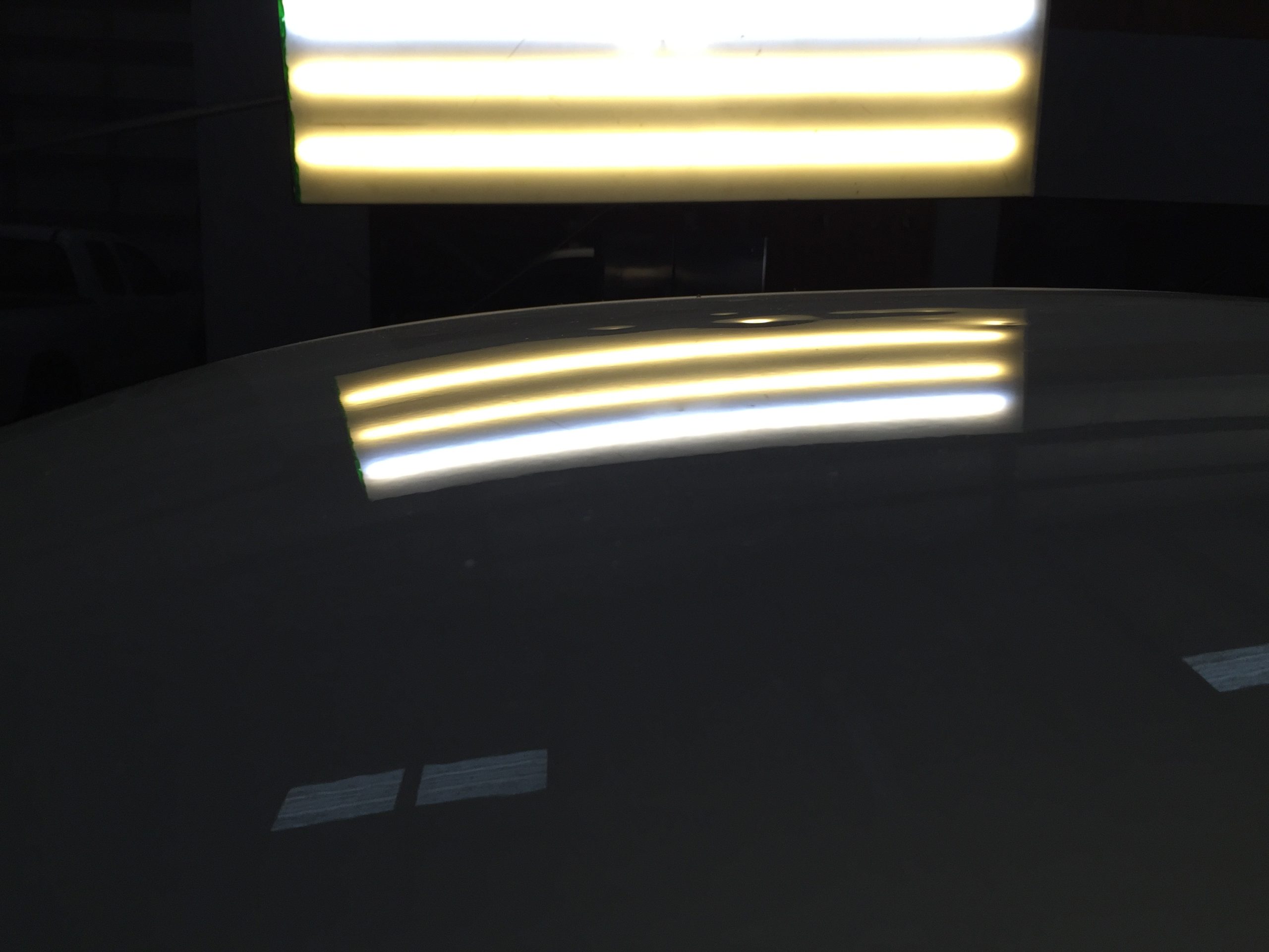 After: Body line crease carefully worked back to original shape