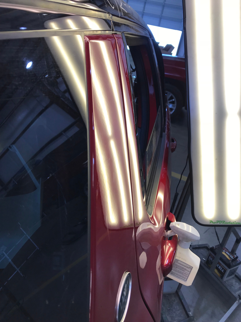 After: Hail damage dent repair